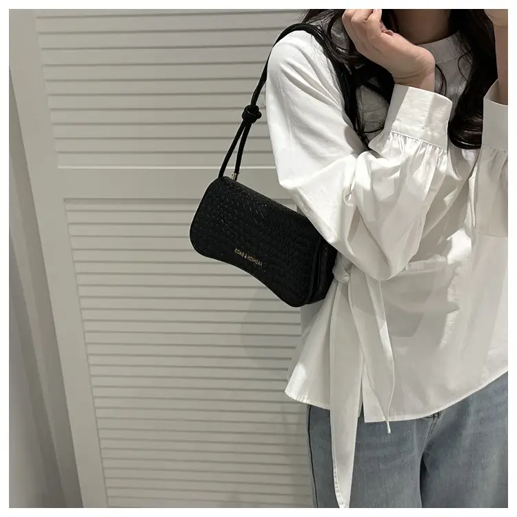 2025 Square Bag with Textured Leather Strap — feature 16