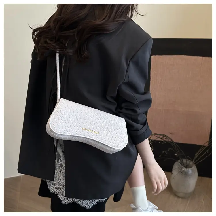 2025 Square Bag with Textured Leather Strap — feature 9