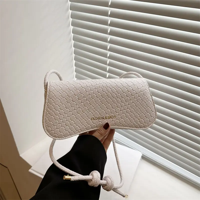 2025 Square Bag with Textured Leather Strap - Image 2