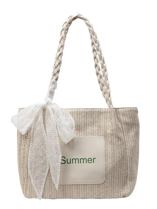 Women Cross-Brown Straw Bag Large Capacity 2025 - Image 9