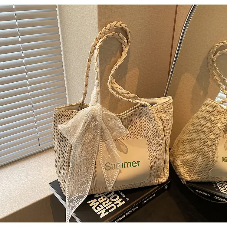 Women Cross-Brown Straw Bag Large Capacity 2025 — feature 11