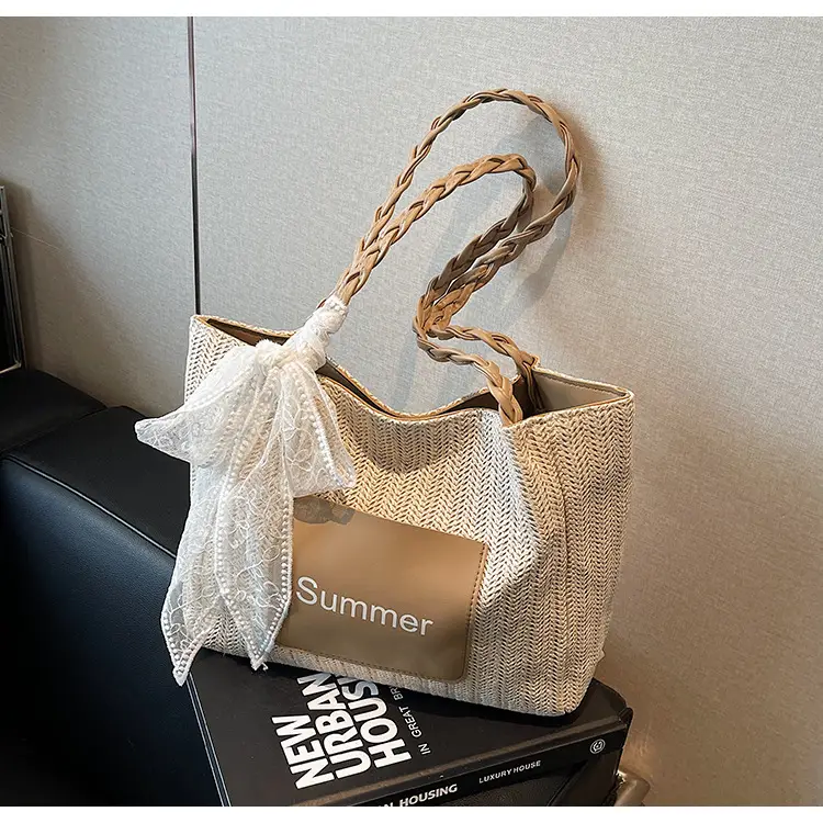 Women Cross-Brown Straw Bag Large Capacity 2025 — feature 14