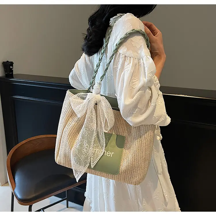 Women Cross-Brown Straw Bag Large Capacity 2025 — feature 21