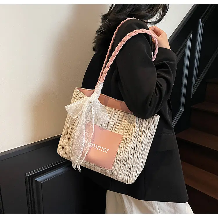 Women Cross-Brown Straw Bag Large Capacity 2025 — feature 23
