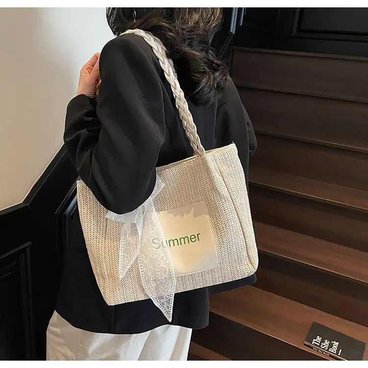 Women Cross-Brown Straw Bag Large Capacity 2025 — feature 26