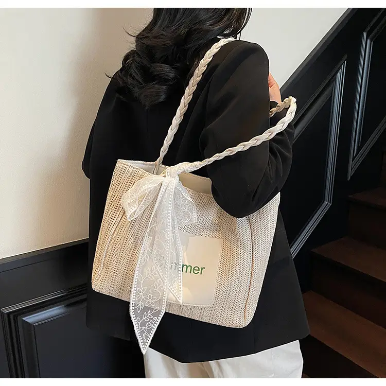 Women Cross-Brown Straw Bag Large Capacity 2025 — feature 27