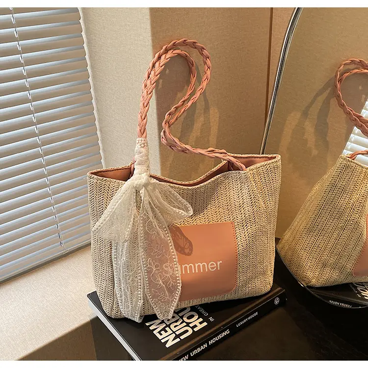 Women Cross-Brown Straw Bag Large Capacity 2025 — feature 9