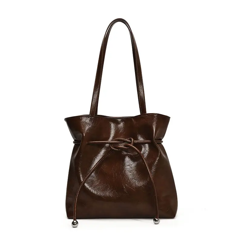 Brown Leather Shoulder Crossbody Bag for Women - Image 4