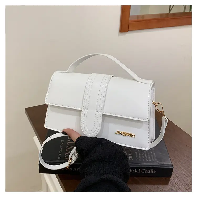 Women's 2025 Spring Letter Square Bags Pink White Black — feature 10