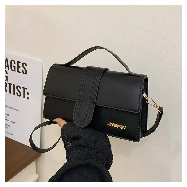 Women's 2025 Spring Letter Square Bags Pink White Black — feature 12