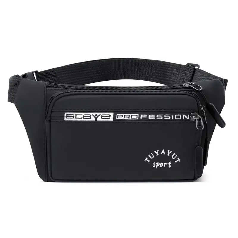 Scaya Fashion Multifunctional Sports Chest Bag Black - Image 3