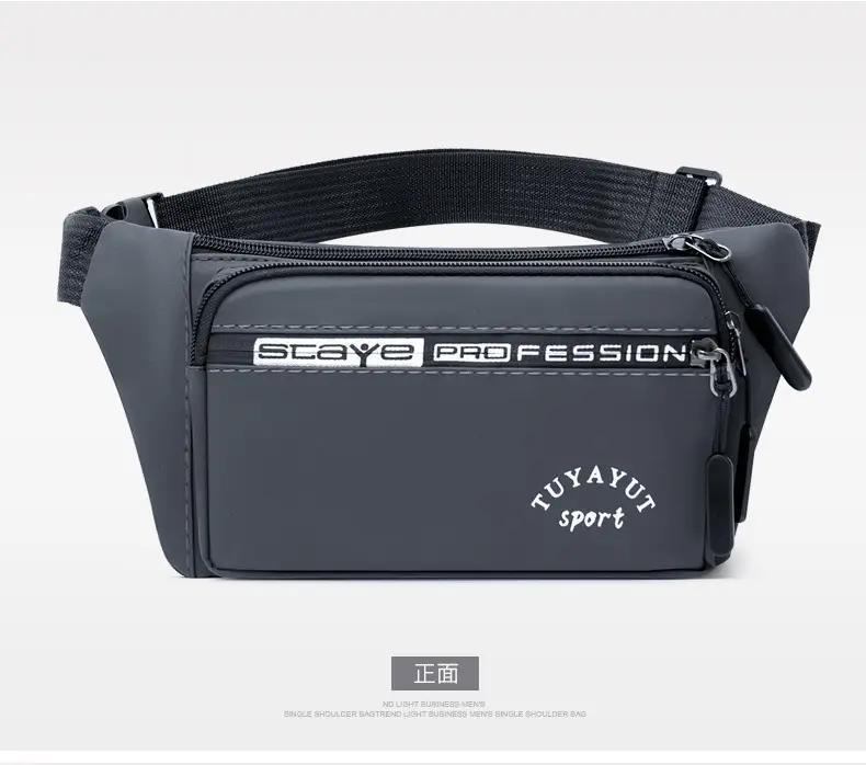 Scaya Fashion Multifunctional Sports Chest Bag Black — feature 17