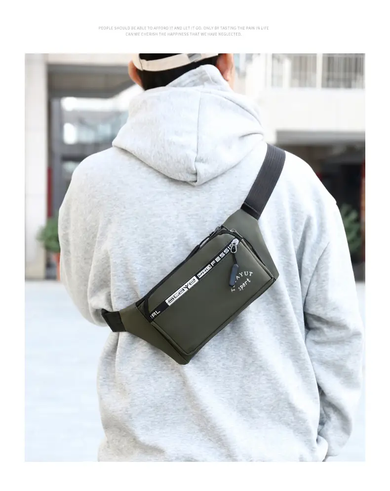 Scaya Fashion Multifunctional Sports Chest Bag Black — feature 28