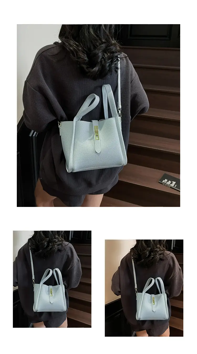 Women's Litchi Pattern Shoulder Bag 2025 New Fashion — feature 10