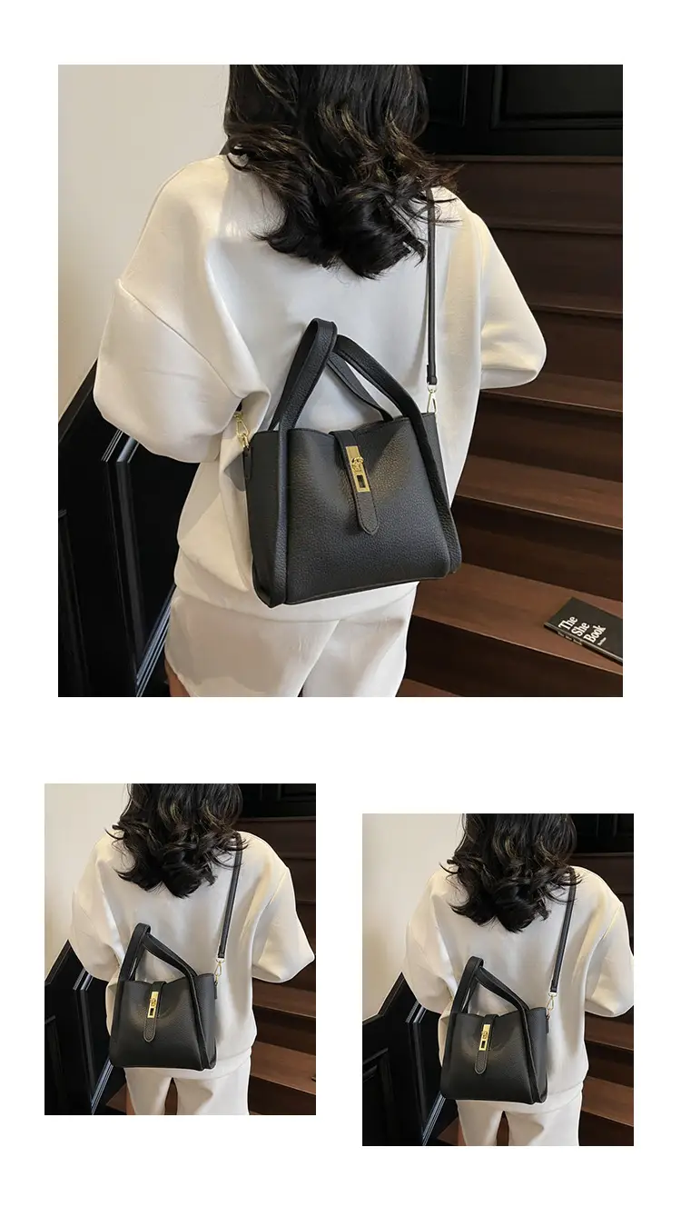 Women's Litchi Pattern Shoulder Bag 2025 New Fashion — feature 16