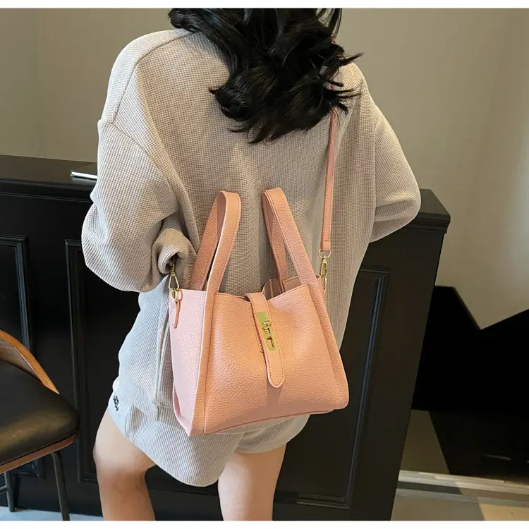 Women's Litchi Pattern Shoulder Bag 2025 New Fashion — feature 23