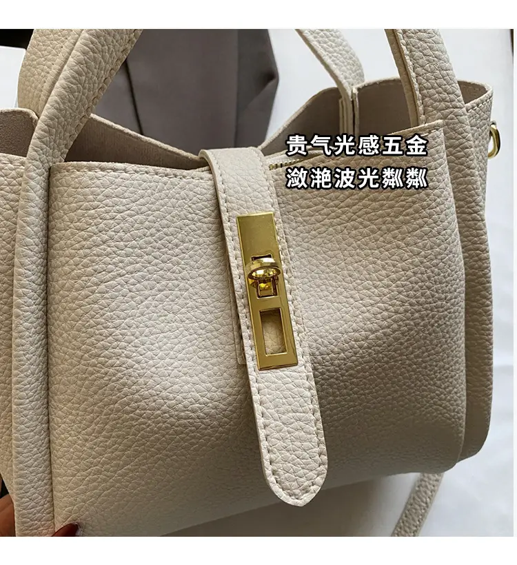 Women's Litchi Pattern Shoulder Bag 2025 New Fashion — feature 4
