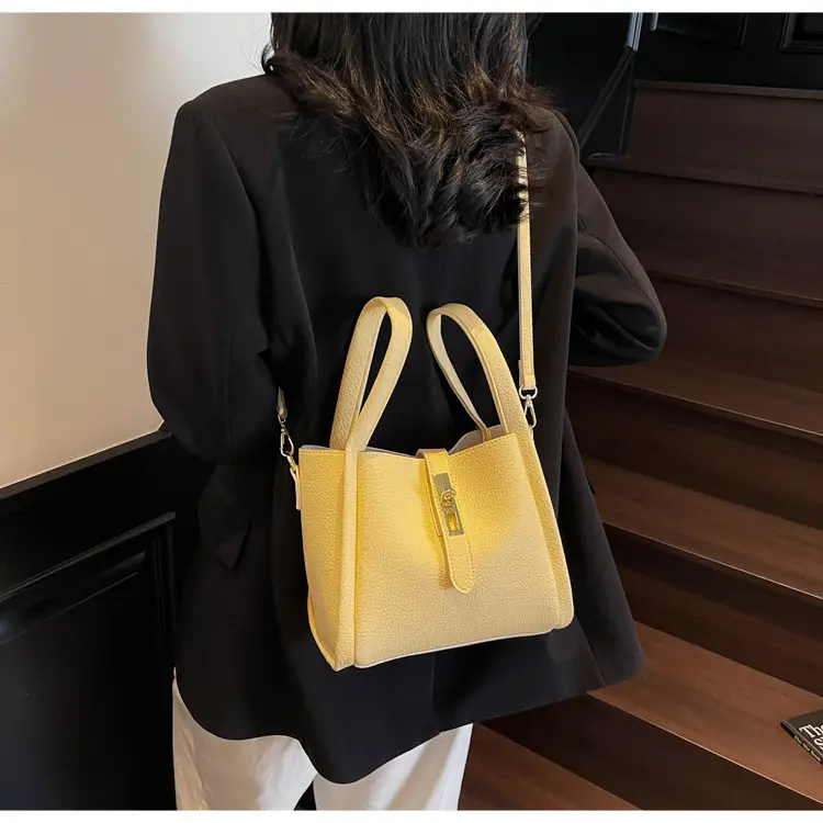 Women's Litchi Pattern Shoulder Bag 2025 New Fashion — feature 49