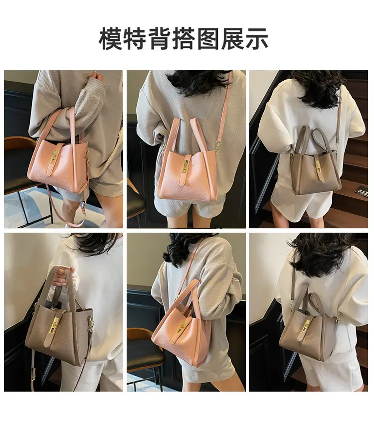 Women's Litchi Pattern Shoulder Bag 2025 New Fashion — feature 8