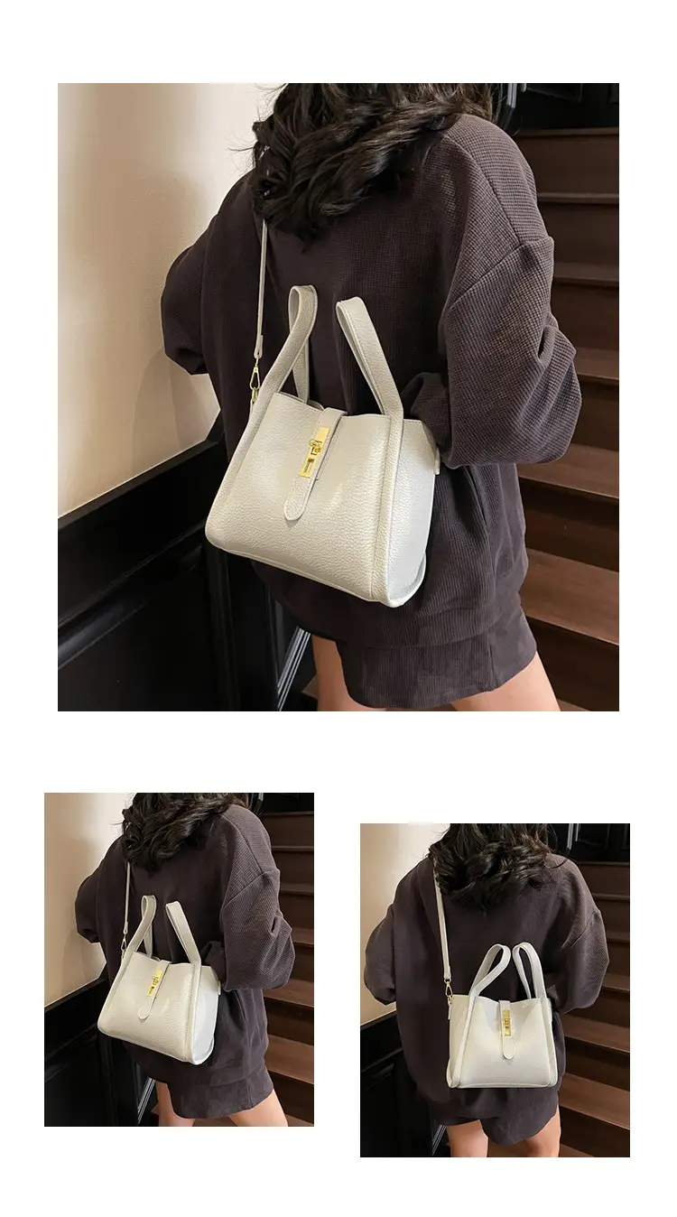 Women's Litchi Pattern Shoulder Bag 2025 New Fashion — feature 9
