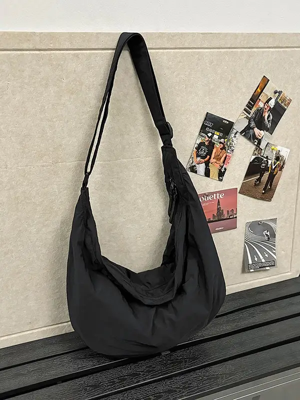 Black Crossbody Backpack for Women Sports Commute - Image 5