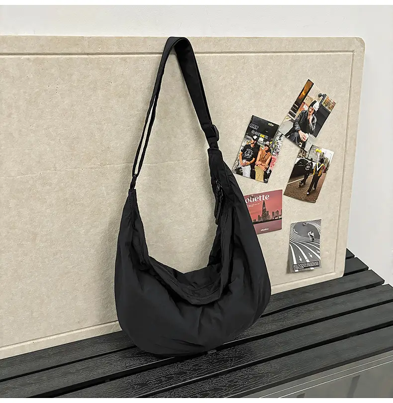 Black Crossbody Backpack for Women Sports Commute — feature 7