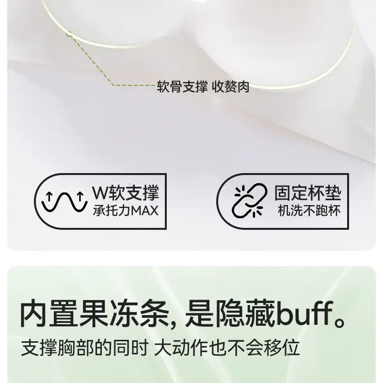 Modal Silk Women's Traceless Underwear Bra Thin Large Chest Small Chest Push-up Soft Support Non-steel Bra — feature 22
