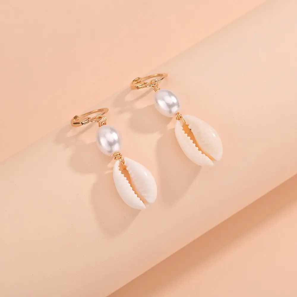 Cross-Country Bohemian Pearl Ear Buckle Jewelry - Image 3