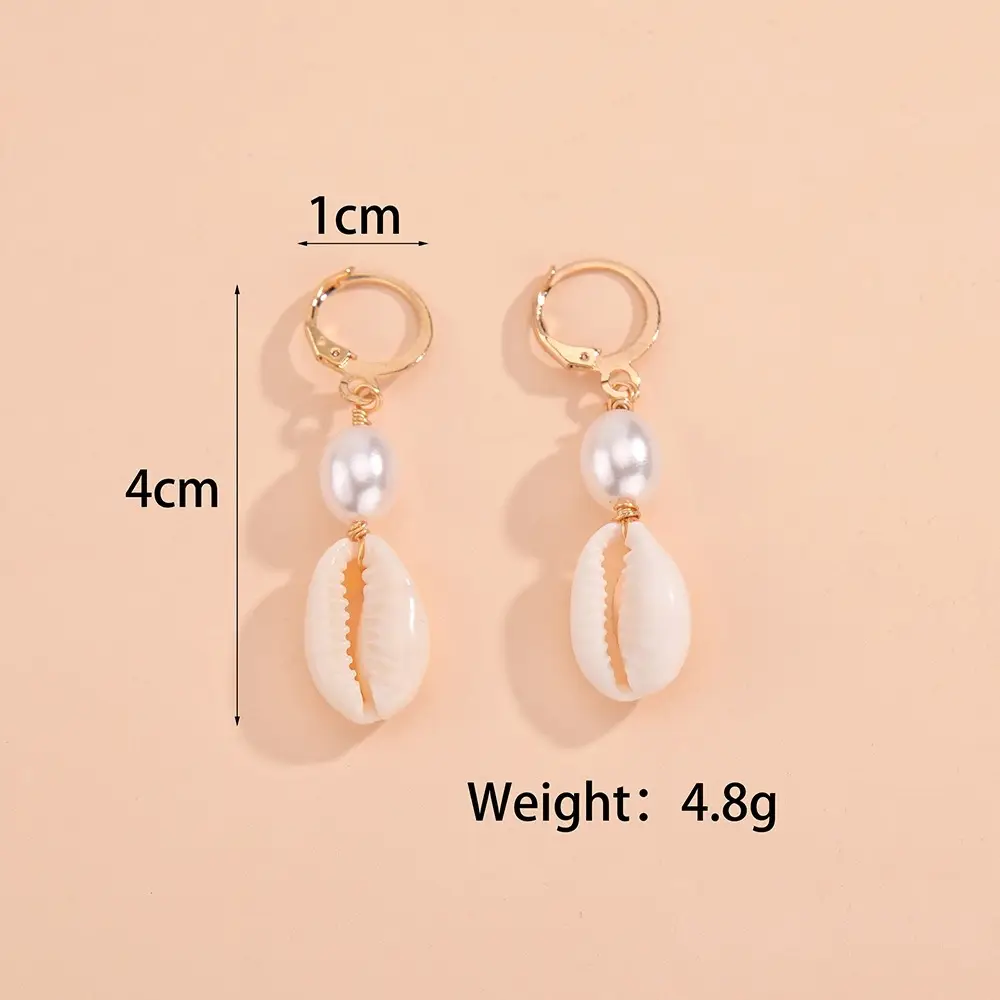 Cross-Country Bohemian Pearl Ear Buckle Jewelry - Image 4