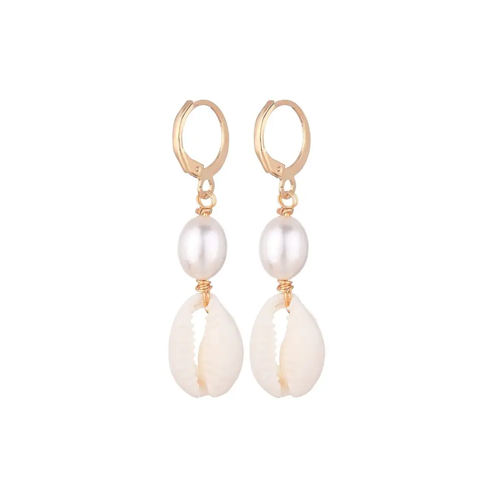 Cross-Country Bohemian Pearl Ear Buckle Jewelry - Image 5