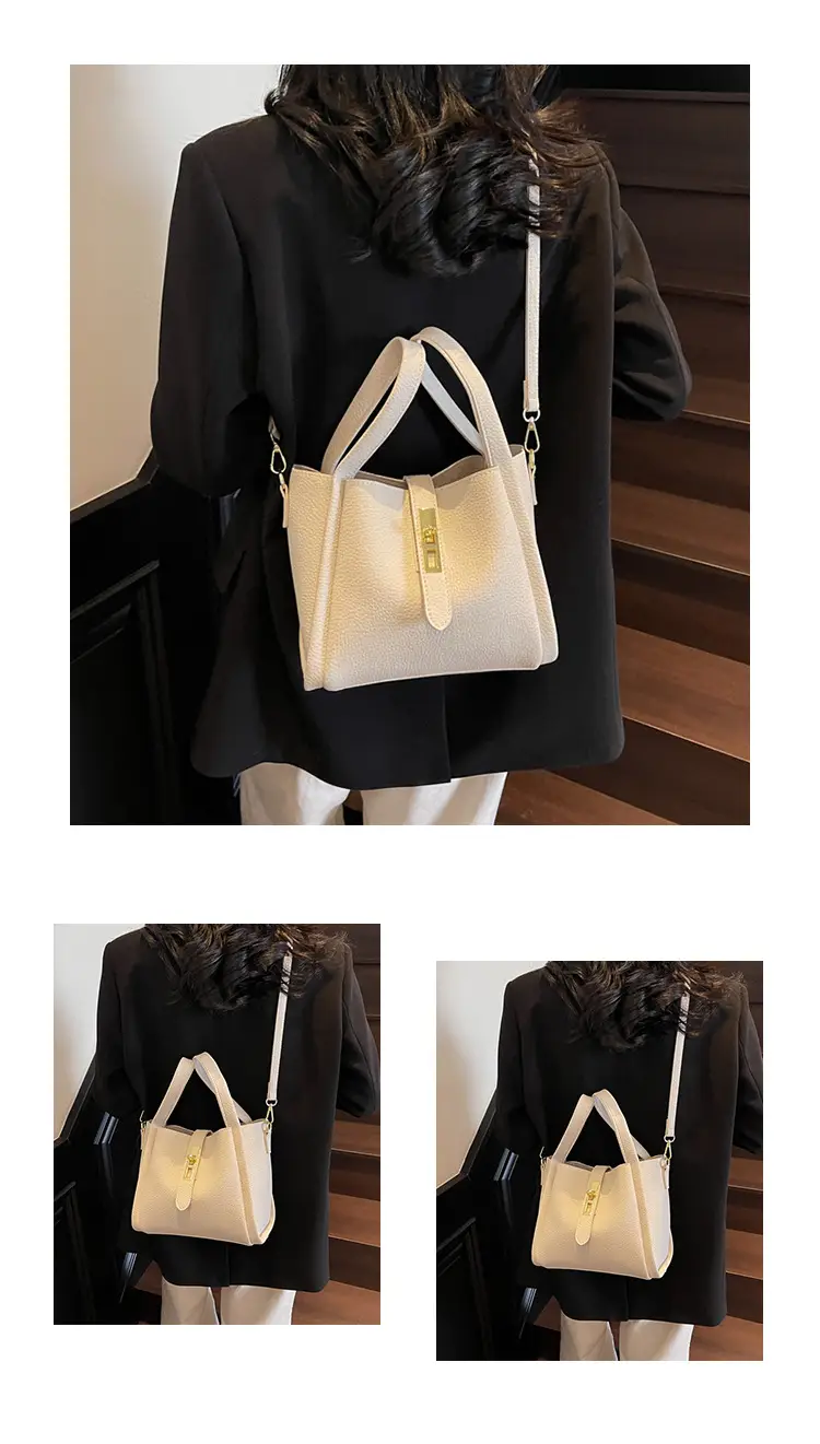 Women's Litchi Pattern Shoulder Bag 2025 New Fashion — feature 13