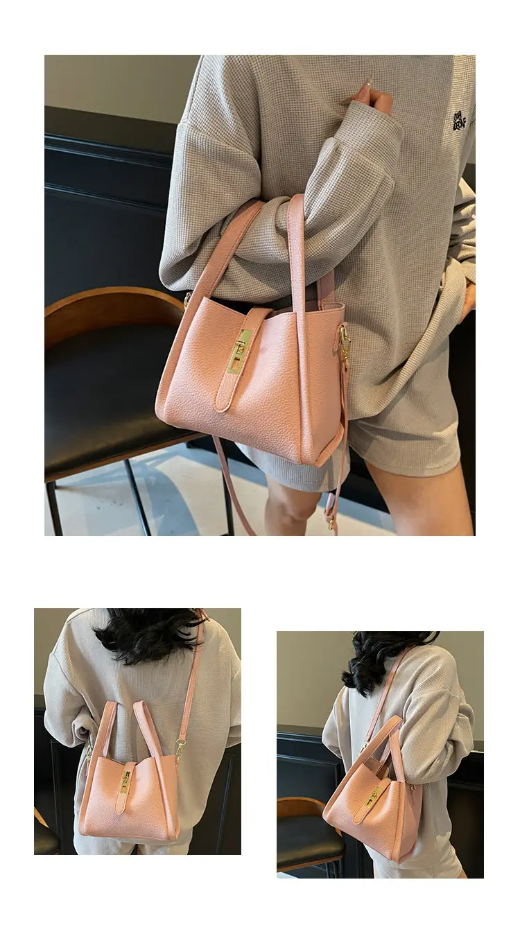 Women's Litchi Pattern Shoulder Bag 2025 New Fashion — feature 15