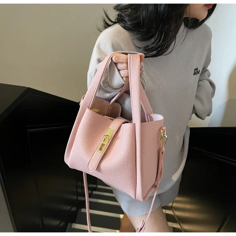 Women's Litchi Pattern Shoulder Bag 2025 New Fashion — feature 22