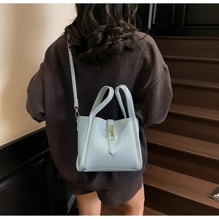 Women's Litchi Pattern Shoulder Bag 2025 New Fashion — feature 41
