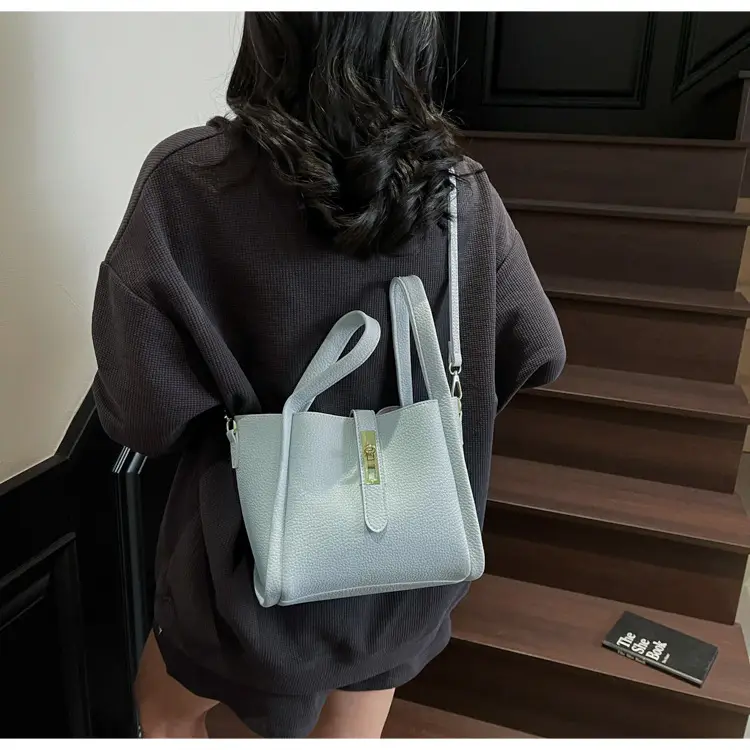 Women's Litchi Pattern Shoulder Bag 2025 New Fashion — feature 42