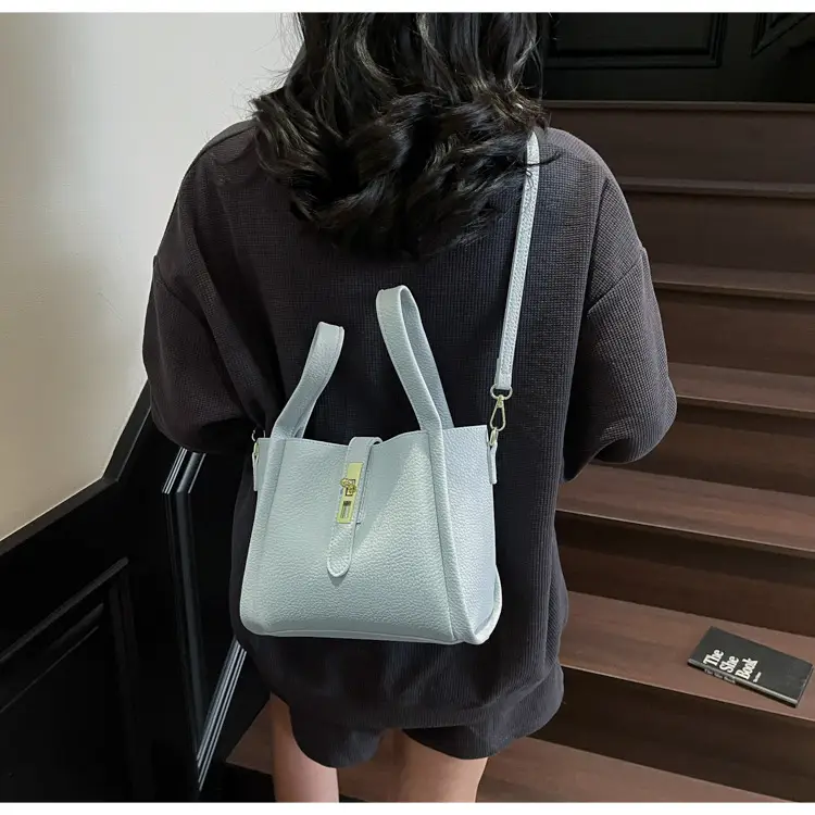 Women's Litchi Pattern Shoulder Bag 2025 New Fashion — feature 43