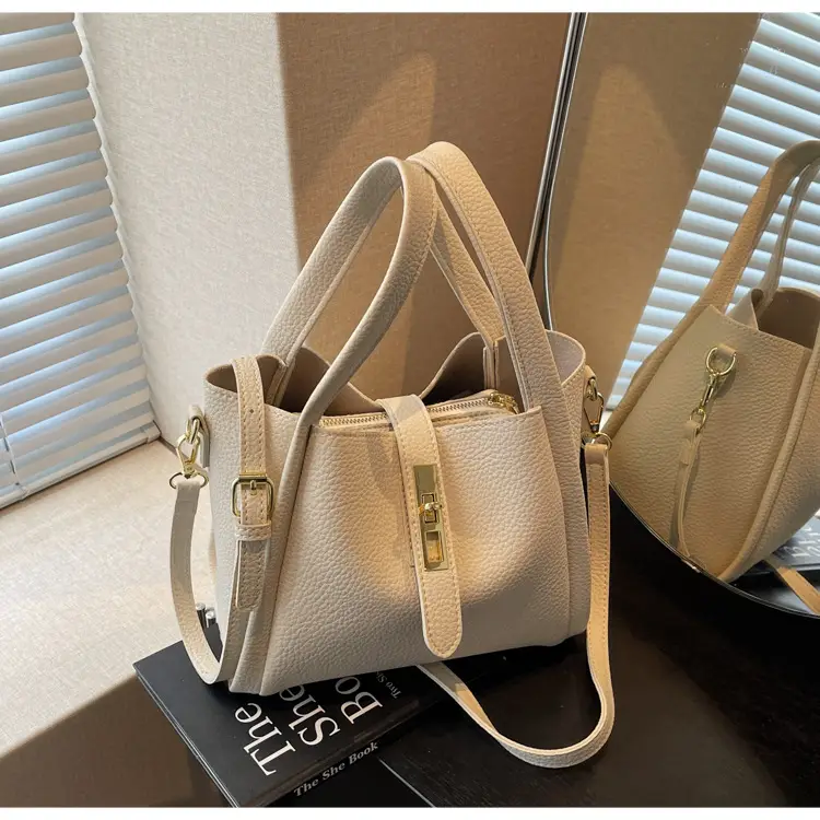 Women's Litchi Pattern Shoulder Bag 2025 New Fashion — feature 45