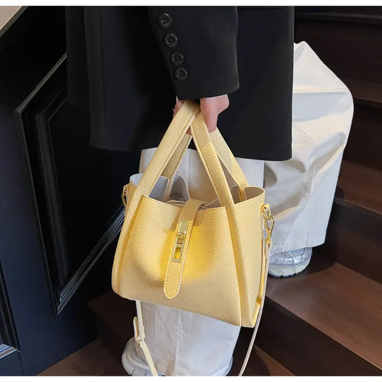 Women's Litchi Pattern Shoulder Bag 2025 New Fashion — feature 47