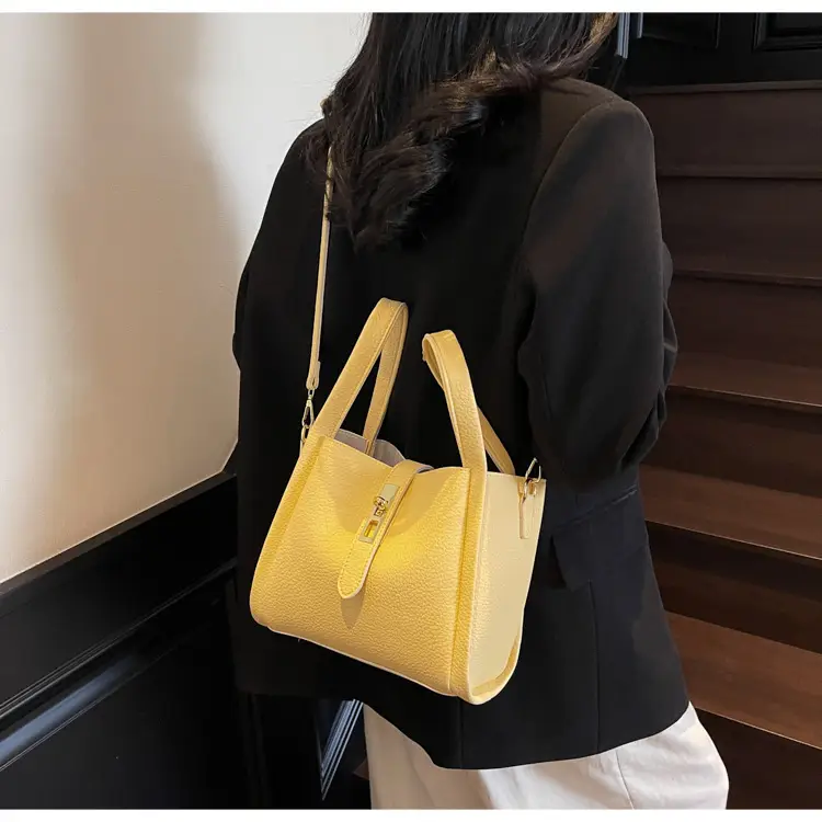 Women's Litchi Pattern Shoulder Bag 2025 New Fashion — feature 48