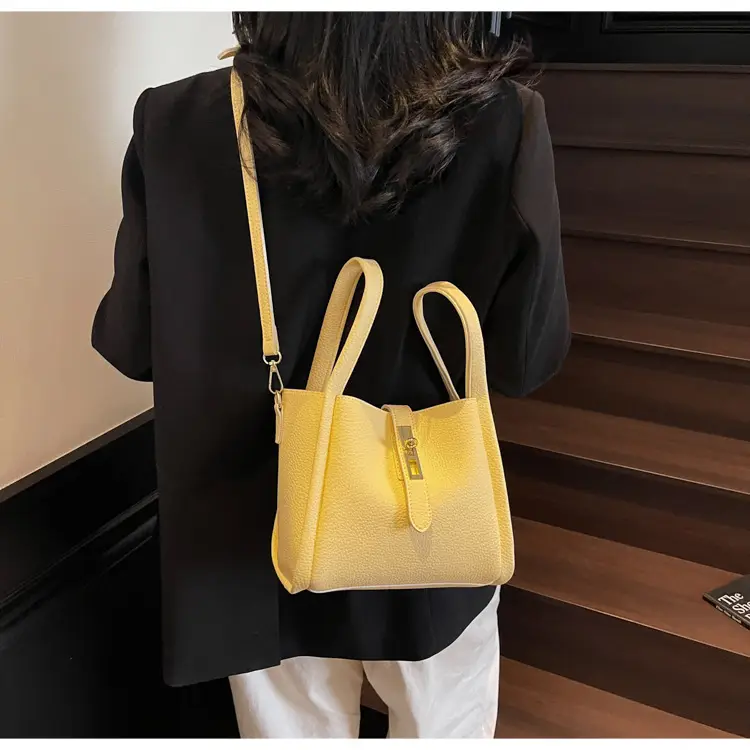 Women's Litchi Pattern Shoulder Bag 2025 New Fashion — feature 49