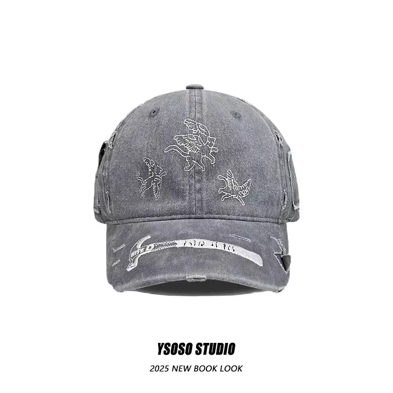 American Retro Embroidered Caps for Men Spring Summer Wear - Image 5