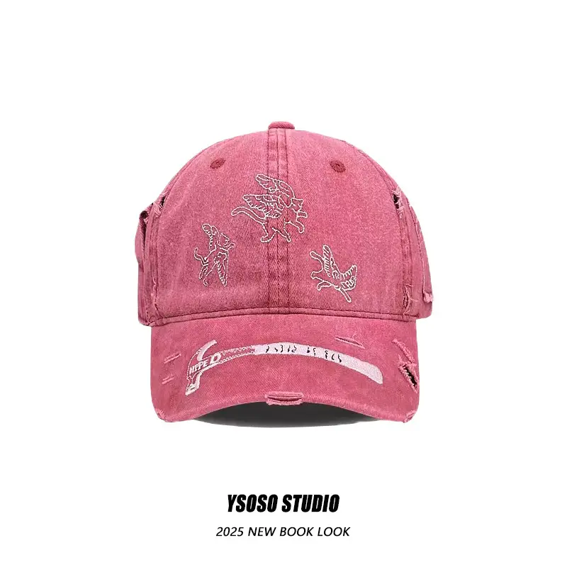 American Retro Embroidered Caps for Men Spring Summer Wear - Image 6