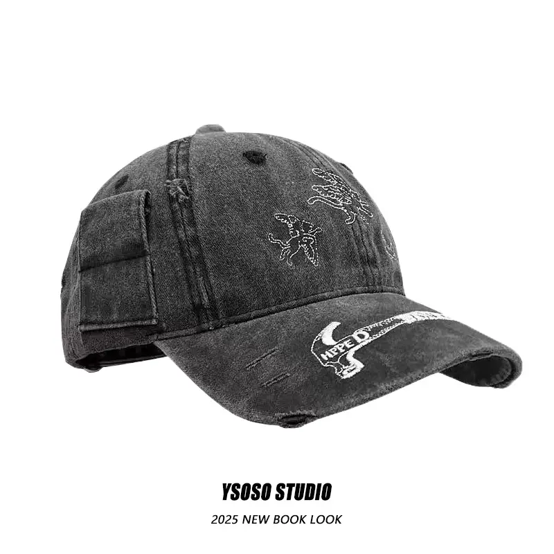 American Retro Embroidered Caps for Men Spring Summer Wear - Image 7