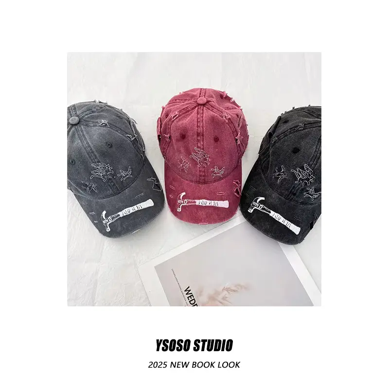 American Retro Embroidered Caps for Men Spring Summer Wear — feature 4