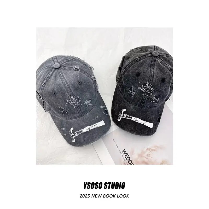 American Retro Embroidered Caps for Men Spring Summer Wear — feature 5