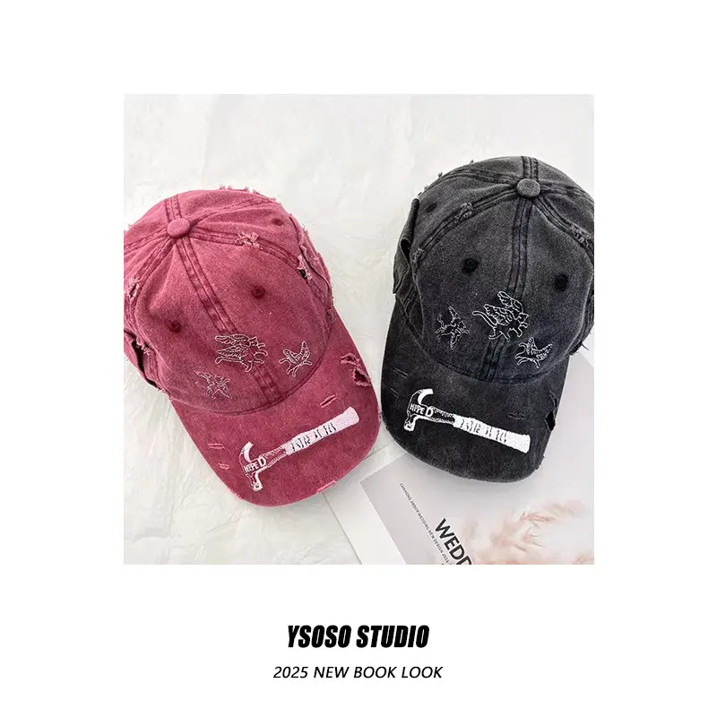 American Retro Embroidered Caps for Men Spring Summer Wear — feature 6