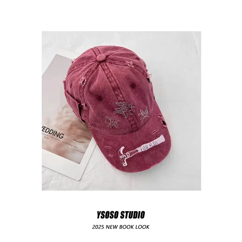 American Retro Embroidered Caps for Men Spring Summer Wear — feature 7