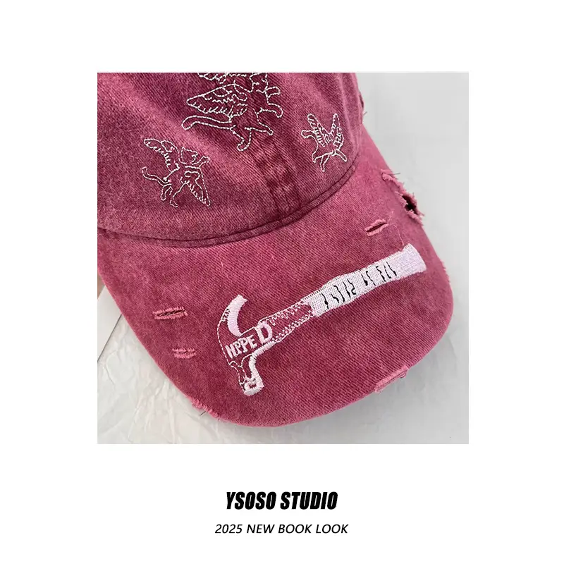 American Retro Embroidered Caps for Men Spring Summer Wear — feature 9