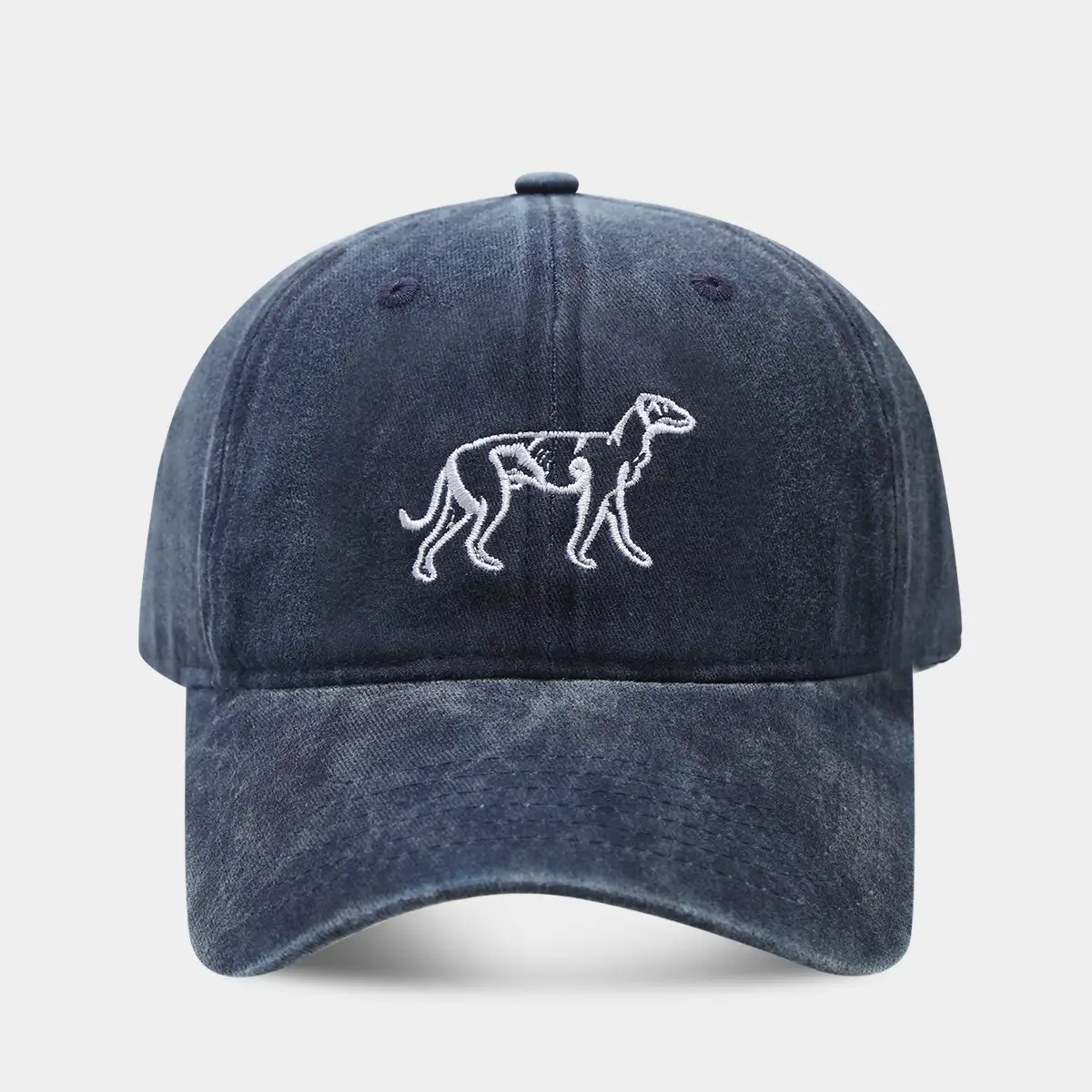 Women's Navy Blue Embroidered Baseball Cap - Image 5