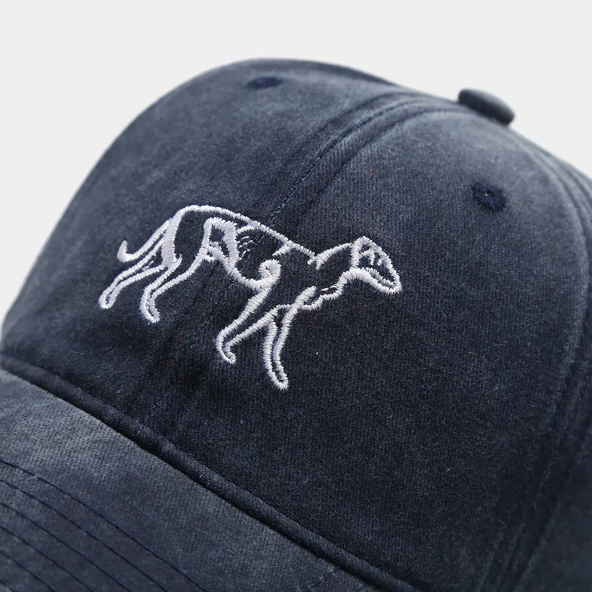 Women's Navy Blue Embroidered Baseball Cap — feature 10